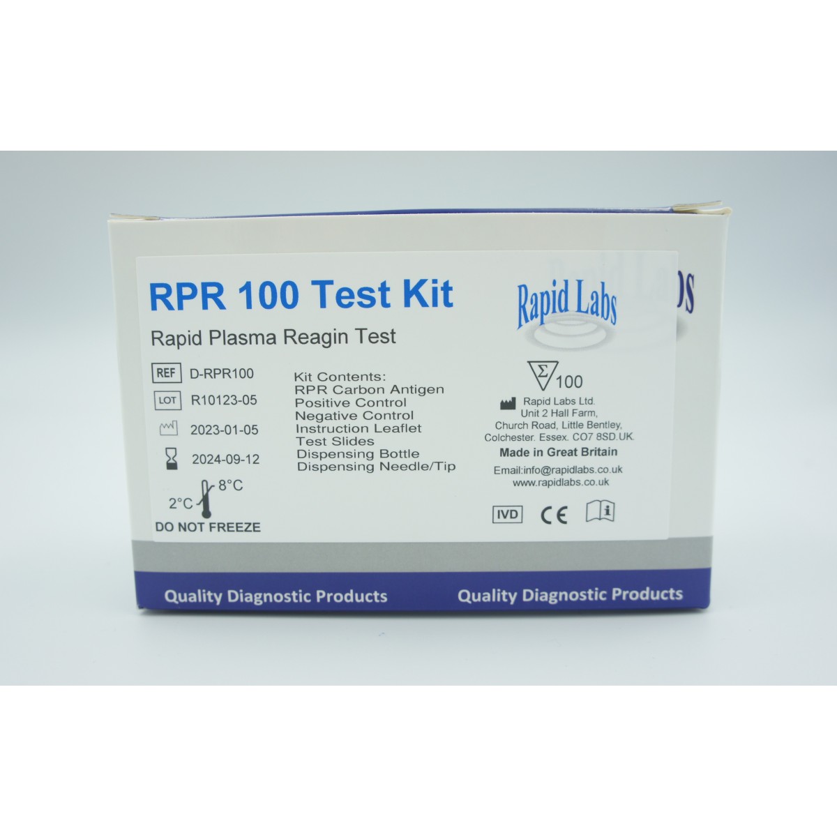 Rpr Control 100 Trusa Latex RPR Carbon kit 100 teste | medikashop.ro