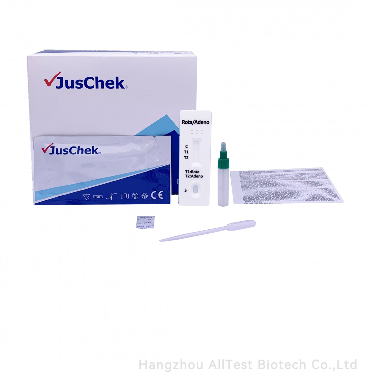 Rotavirus Testing Kit Test rapid Adenovirus & Rotavirus Combo casetă (Materii fecale) – 25 ...